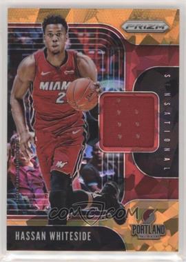 2019-20 Panini Prizm - Sensational Swatches Jersey - Orange Ice #SS-HWS - Hassan Whiteside