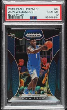 2019-20 Panini Prizm Draft Picks - [Base] - Blue Prizm #64 - Zion Williamson [PSA 10 GEM MT]