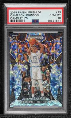 2019-20 Panini Prizm Draft Picks - [Base] - Camo Prizm #13 - Cameron Johnson /25 [PSA 10 GEM MT]