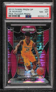 2019-20 Panini Prizm Draft Picks - [Base] - Pink Pulsar Prizm #65 - Ja Morant [PSA 8 NM‑MT]