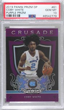 2019-20 Panini Prizm Draft Picks - [Base] - Purple Prizm #61 - Crusade - Coby White [PSA 10 GEM MT]