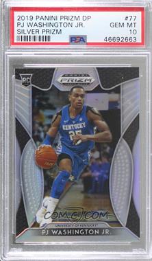 2019-20 Panini Prizm Draft Picks - [Base] - Silver Prizm #77 - PJ Washington Jr. [PSA 10 GEM MT]