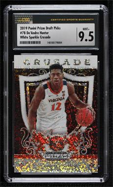 2019-20 Panini Prizm Draft Picks - [Base] - White Sparkle Prizm #78 - Crusade - De'Andre Hunter [CSG 9.5 Mint Plus]