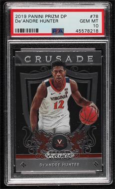 2019-20 Panini Prizm Draft Picks - [Base] #78 - Crusade - De'Andre Hunter [PSA 10 GEM MT]