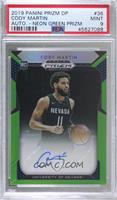 Cody Martin [PSA 9 MINT] #/100