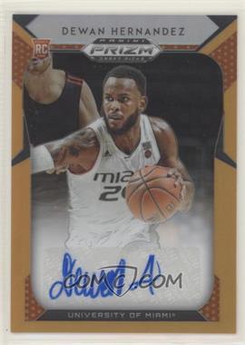 2019-20 Panini Prizm Draft Picks - Draft Picks Autographs - Neon Orange Prizm #59 - Dewan Hernandez /125