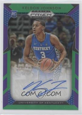 2019-20 Panini Prizm Draft Picks - Draft Picks Autographs - Purple and Green Prizm #29 - Keldon Johnson /149