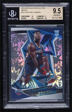 2019-20 Panini Revolution - [Base] - Impact #101 - Rookies - Zion Williamson /149 [BGS 9.5 GEM MINT]