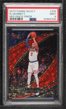 2019-20 Panini Select - [Base] - Hybrid Red Disco Prizm #235 - Courtside - RJ Barrett /49 [PSA 9 MINT]