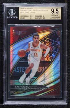 2019-20 Panini Select - [Base] - Lucky Envelopes Hyper Prizm #237 - Courtside - Trae Young /8 [BGS 9.5 GEM MINT]