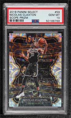 2019-20 Panini Select - [Base] - Scope Prizm #59 - Concourse - Nicolas Claxton [PSA 10 GEM MT]