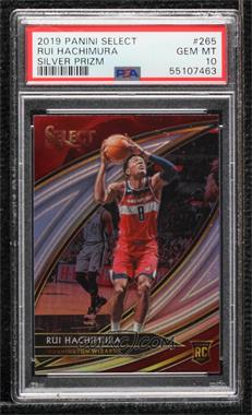 2019-20 Panini Select - [Base] - Silver Prizm #265 - Courtside - Rui Hachimura [PSA 10 GEM MT]