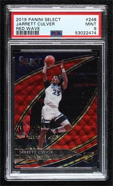 2019-20 Panini Select - [Base] - Tmall Red Wave Prizm #248 - Courtside - Jarrett Culver [PSA 9 MINT]