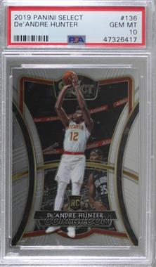 2019-20 Panini Select - [Base] #136 - Premier Level - De'Andre Hunter [PSA 10 GEM MT]