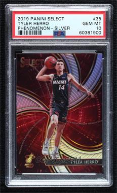 2019-20 Panini Select - Phenomenon - Silver Prizm #35 - Tyler Herro [PSA 10 GEM MT]