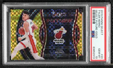 2019-20 Panini Select - Select Future - Gold Prizm #24 - Tyler Herro /10 [PSA 10 GEM MT]