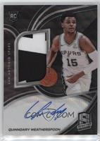 Rookie Jersey Autographs - Quinndary Weatherspoon #/39