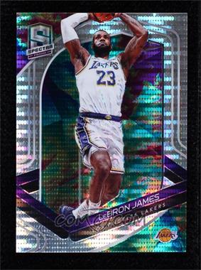 2019-20 Panini Spectra - [Base] - Celestial Prizm #43.2 - Variation - LeBron James (White Jersey) /99