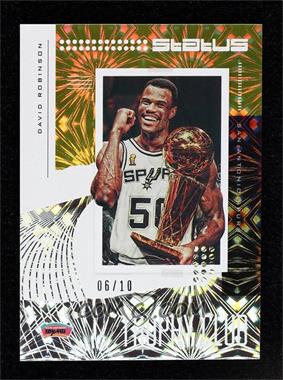 2019-20 Panini Status - Trophy Club - Gold Fireworks #12 - David Robinson /10