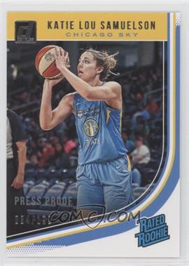 2019 Panini Donruss WNBA - [Base] - Press Proof Silver #98 - Rated Rookies - Katie Lou Samuelson /199