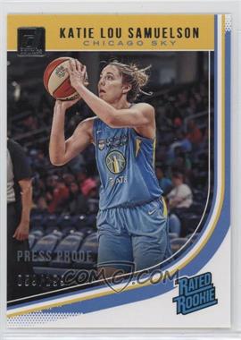 2019 Panini Donruss WNBA - [Base] - Press Proof Silver #98 - Rated Rookies - Katie Lou Samuelson /199