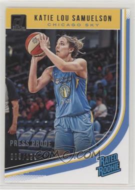 2019 Panini Donruss WNBA - [Base] - Press Proof Silver #98 - Rated Rookies - Katie Lou Samuelson /199