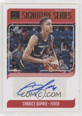 2019 Panini Donruss WNBA - Signature Series - Press Proof #SS-CDP - Candice Dupree /199