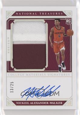 2019 Panini National Treasures Collegiate - [Base] - Silver #101 - College Materials Signatures - Nickeil Alexander-Walker /25