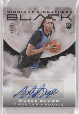 2020-21 Panini Black - Rookie Midnight Signatures - Silver #MID-MOS - Moses Brown /15