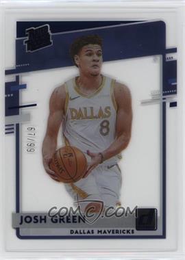 2020-21 Panini Clearly Donruss - [Base] - Blue #64 - Rated Rookie - Josh Green /99 [EX to NM]