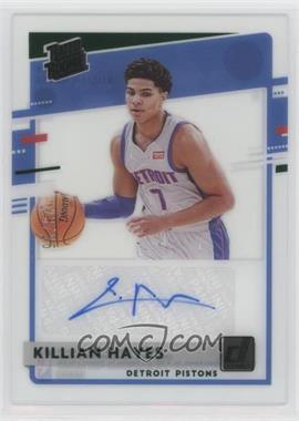2020-21 Panini Clearly Donruss - Clearly Rated Rookie Autographs - Green #RRA-KHY - Killian Hayes /25