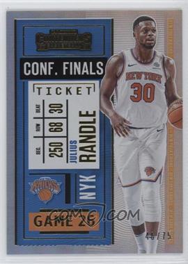 2020-21 Panini Contenders - [Base] - Conference Finals Ticket #51 - Julius Randle /75