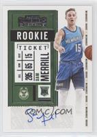 Rookie Ticket Sticker Autographs - Sam Merrill