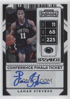 Sticker Autographs Variation - Lamar Stevens #/75