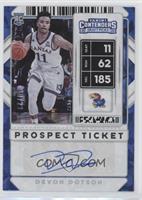 Sticker Autographs - Devon Dotson #/23