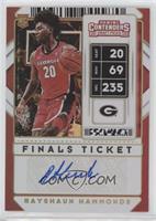 Sticker Autographs Variation - Rayshaun Hammonds #/10