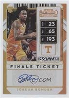 Sticker Autographs - Jordan Bowden #/10