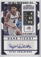 Sticker Autographs - Ryan Woolridge #/99