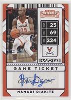 Sticker Autographs - Mamadi Diakite #/99