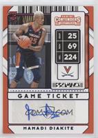 Sticker Autographs Variation - Mamadi Diakite #/99