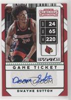 Sticker Autographs Variation - Dwayne Sutton