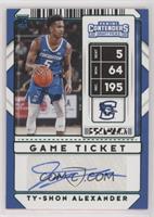 Sticker Autographs - Ty-Shon Alexander