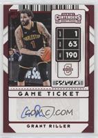 Sticker Autographs - Grant Riller