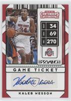 Sticker Autographs - Kaleb Wesson