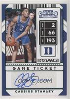 Sticker Autographs - Cassius Stanley