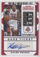 Sticker Autographs - Kaleb Wesson #/99