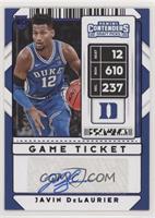 Sticker Autographs - Javin DeLaurier #/99