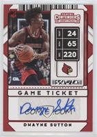 Sticker Autographs - Dwayne Sutton