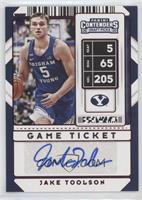 Sticker Autographs - Jake Toolson