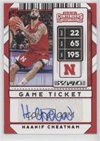 Sticker Autographs - Haanif Cheatham